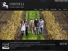 Tablet Screenshot of odfjellvineyards.cl